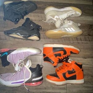 Jordan Sneakers - Black, Orange, White